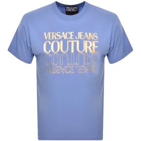 Versace Jeans Couture Logo T Shirt Blue