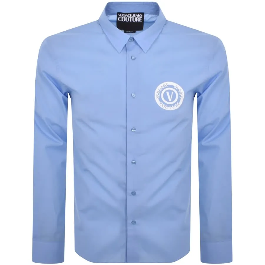 Versace Jeans Couture Long Sleeve Shirt Blue