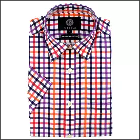 Viyella Red checked  Cotton Short Sleeve shirt.