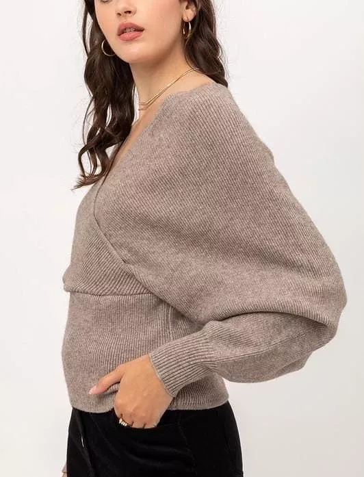 Wendy wrap sweater top