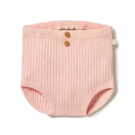 Wilson & Frenchy Organic Rib Nappy Pant - Blush