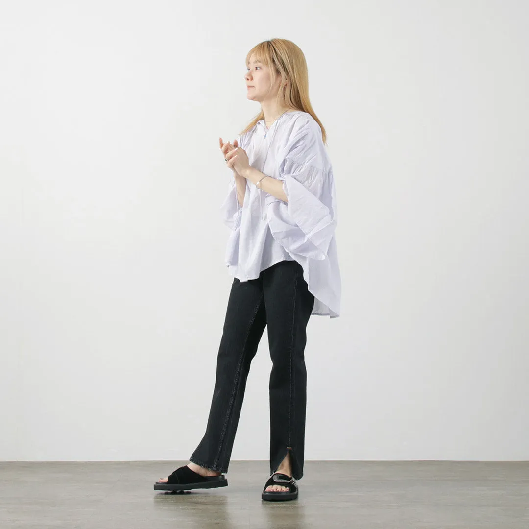 WOADBLUE（ウォードブルー） 157 スリットストレートパンツ / レディース ボトムス ジーンズ デニム 綿 コットン 157 Slit Straight pants