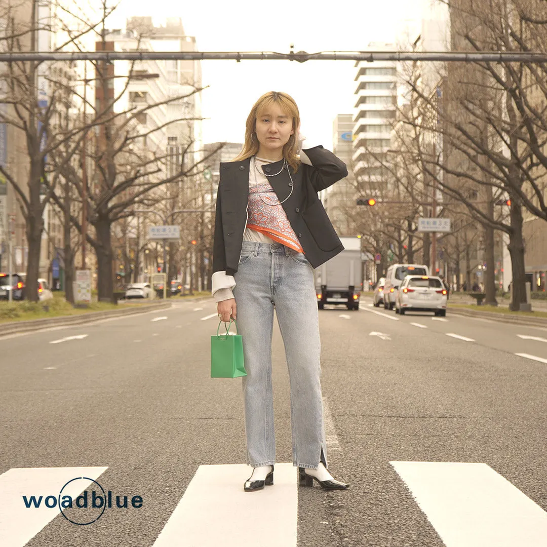 WOADBLUE（ウォードブルー） 157 スリットストレートパンツ / レディース ボトムス ジーンズ デニム 綿 コットン 157 Slit Straight pants