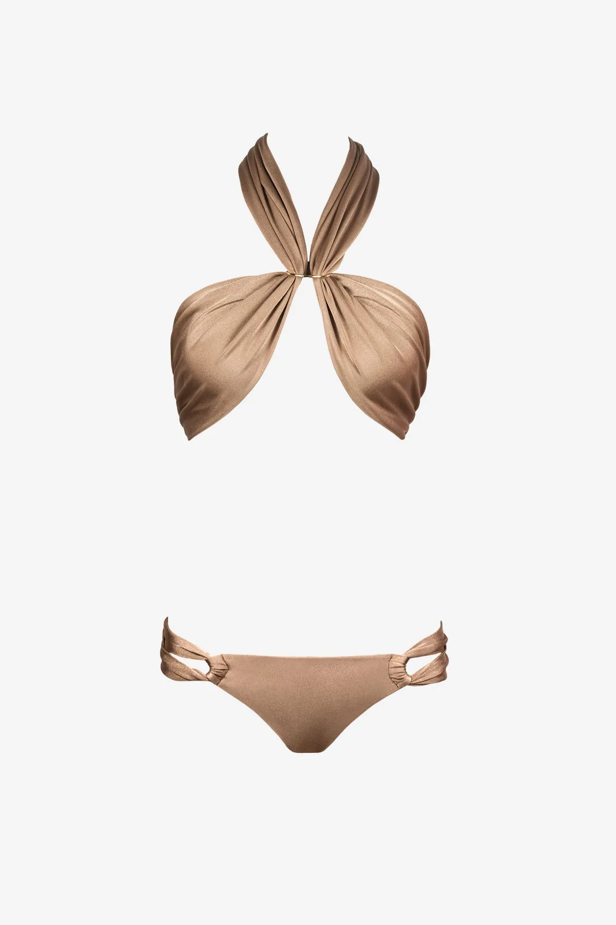 Wrap Bikini in Bronze - Top