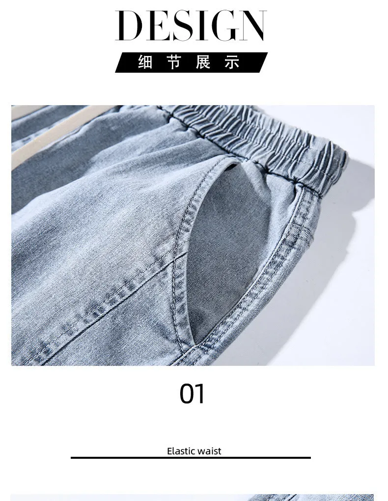 Xituodai New Loose Men Jeans Male Trousers Simple Design High Quality Cozy All-match Students Daily Casual Straight Denim Pants 