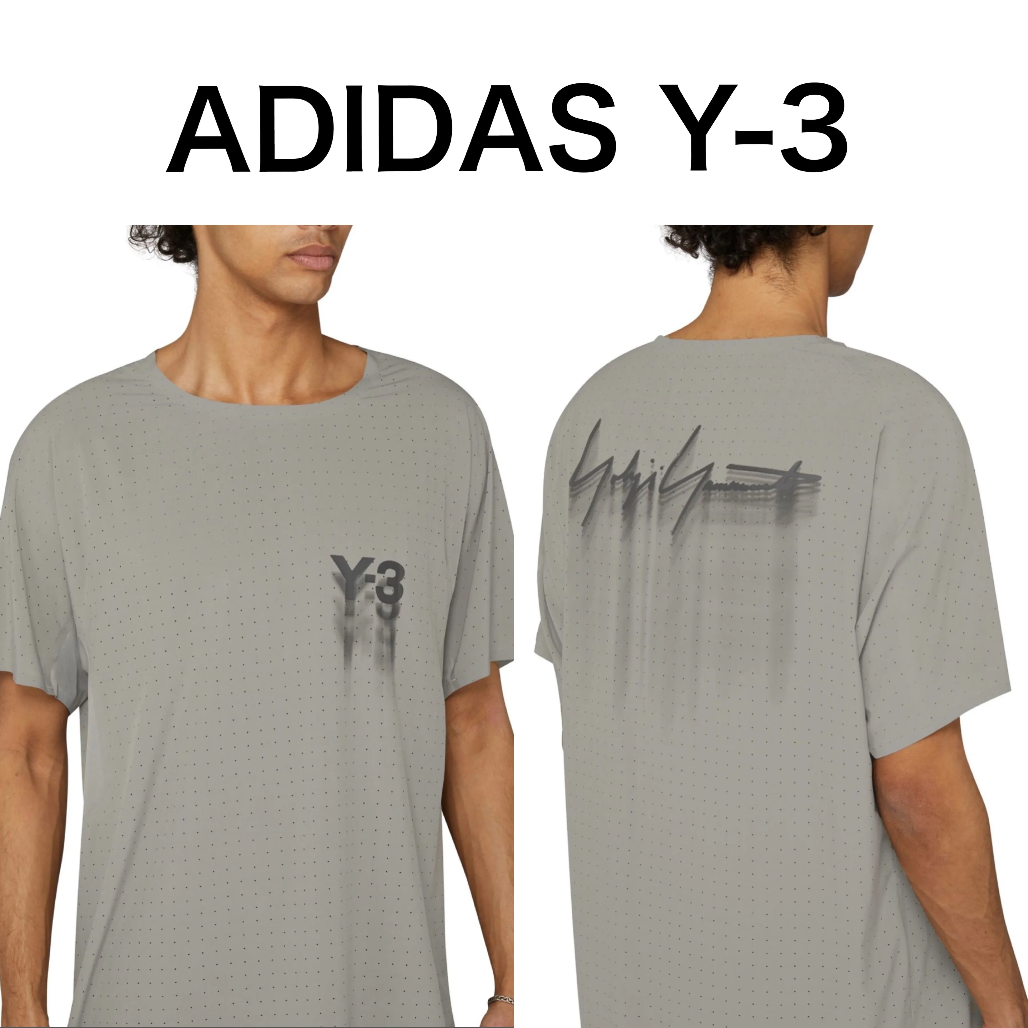 Y-3  |Crew Neck Collaboration Cotton Short Sleeves Logo Designers