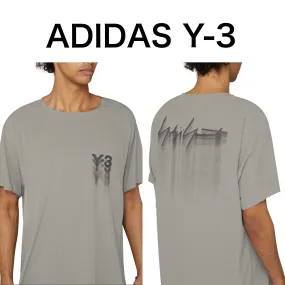 Y-3  |Crew Neck Collaboration Cotton Short Sleeves Logo Designers