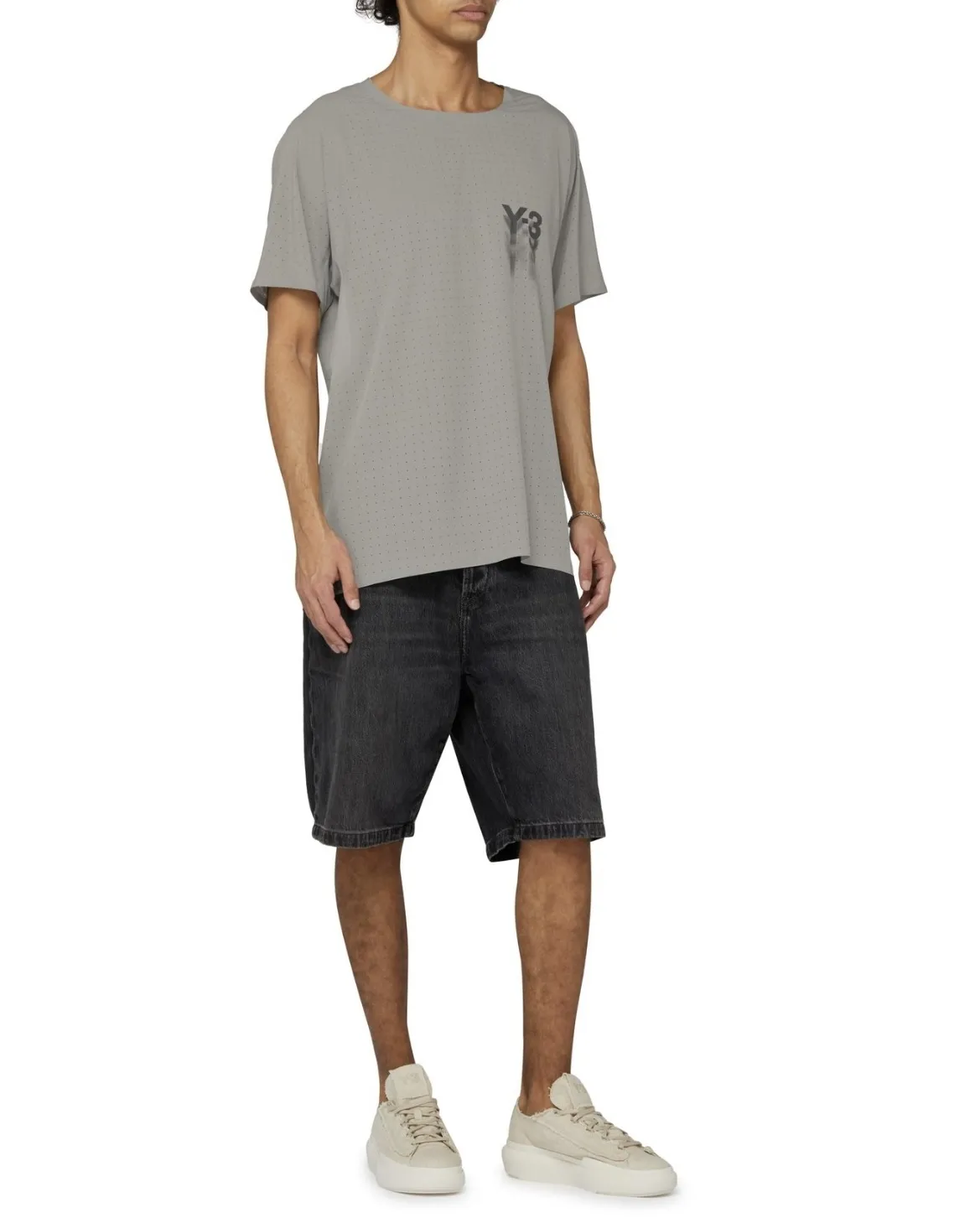 Y-3  |Crew Neck Collaboration Cotton Short Sleeves Logo Designers