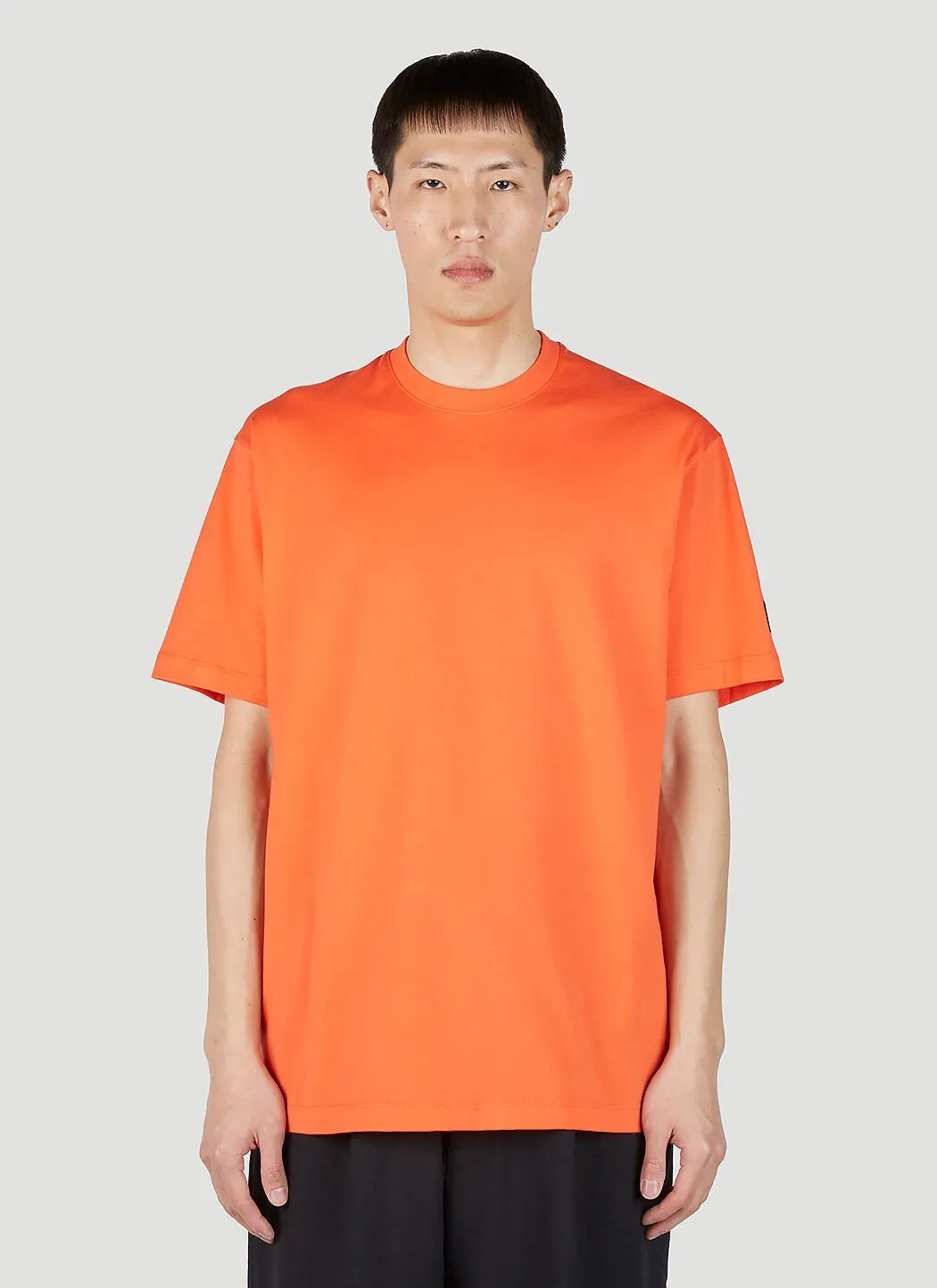 Y-3  |Crew Neck Street Style Cotton Short Sleeves Logo Designers