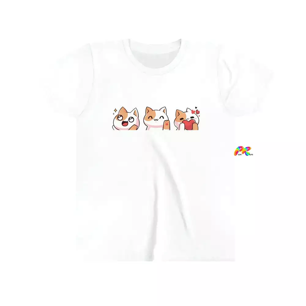 Youth Kawaii Kats Short Sleeve Tee