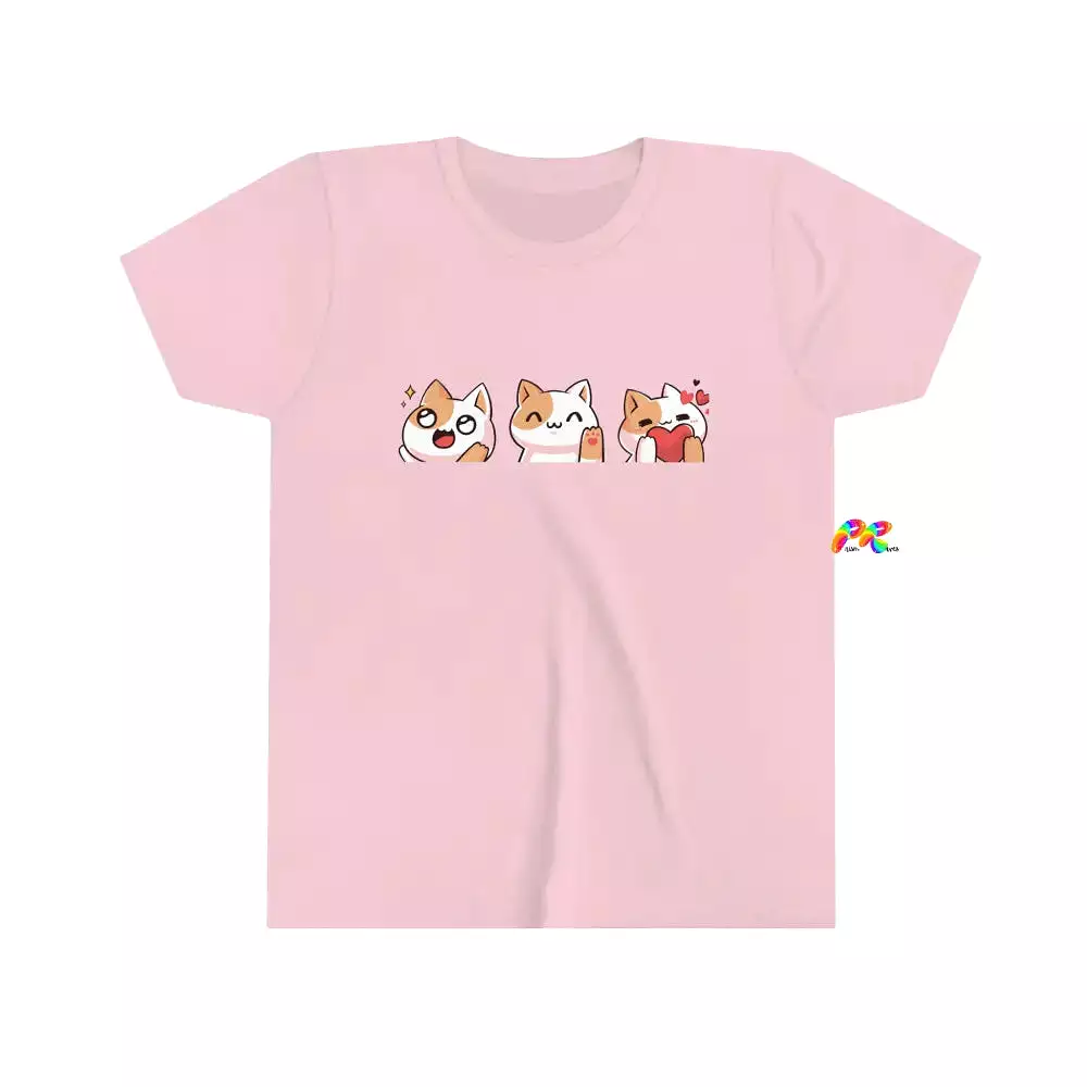 Youth Kawaii Kats Short Sleeve Tee