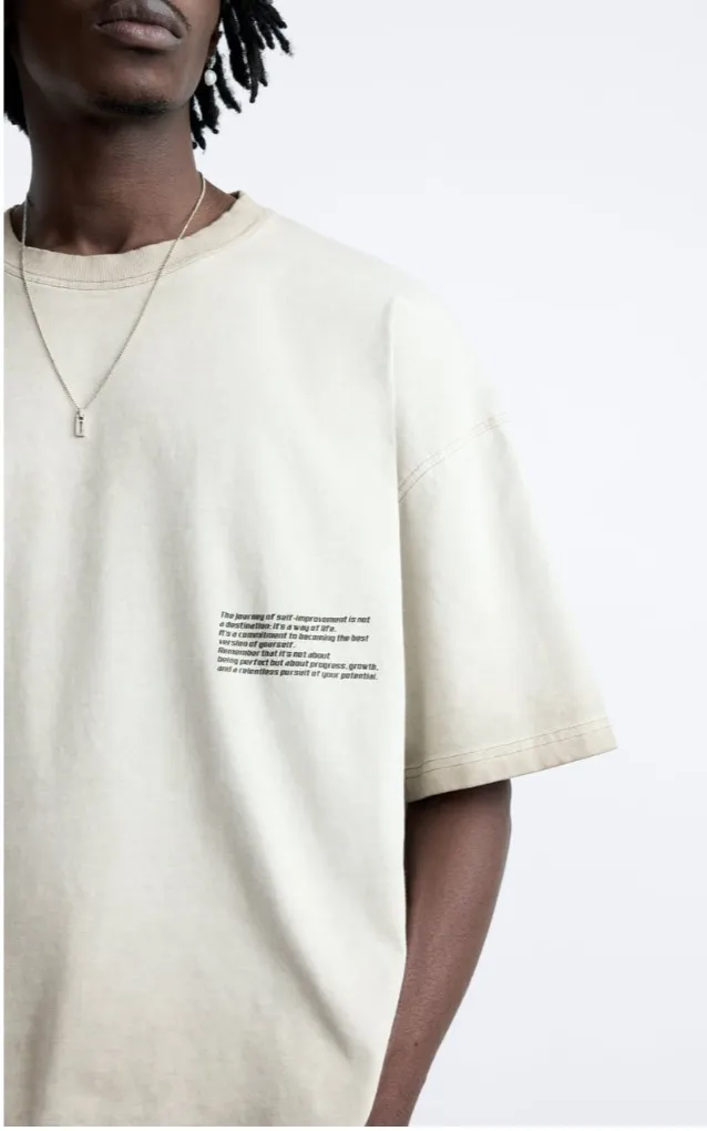 ZARA  |Cotton Short Sleeves T-Shirts